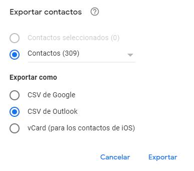 Outlook live mail crear cuenta paso 4 elegir tema paso 3 exportar contactos de gmail