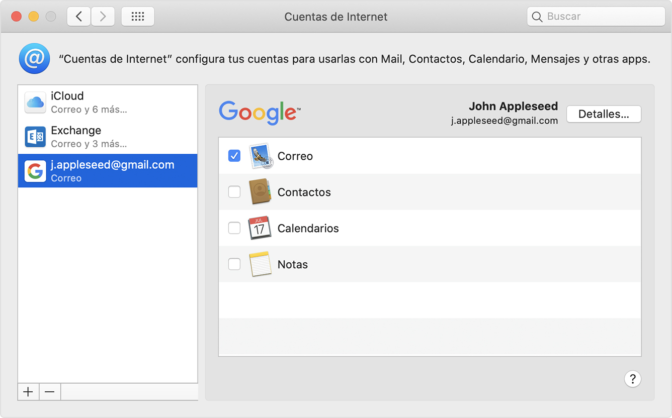 Vincular Mail en MacOS con aplicaciones